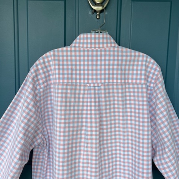 TOMMY BAHAMA BLUE RED PLAID BUTTON DOWN LONG SLEEVE SHIRT SIZE MEDIUM - Picture 10 of 15